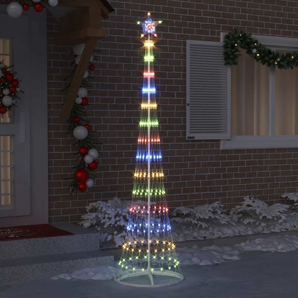 LED Weihnachtsbaum Mehrfarbig 70 x 70 x 250 cm Metall