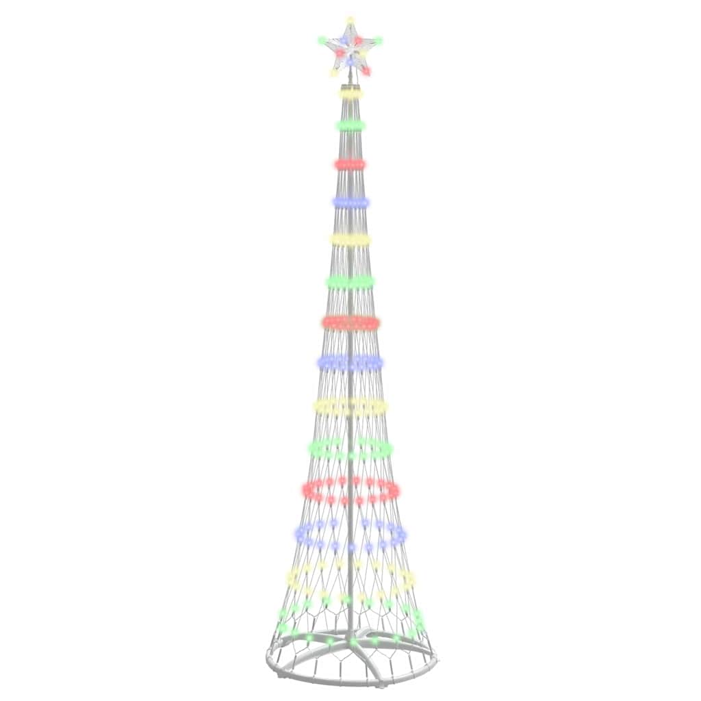 LED Weihnachtsbaum Mehrfarbig 70 x 70 x 250 cm Metall