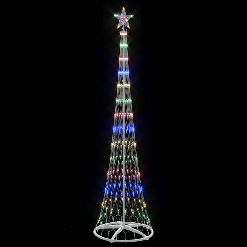LED Weihnachtsbaum Mehrfarbig 70 x 70 x 250 cm Metall