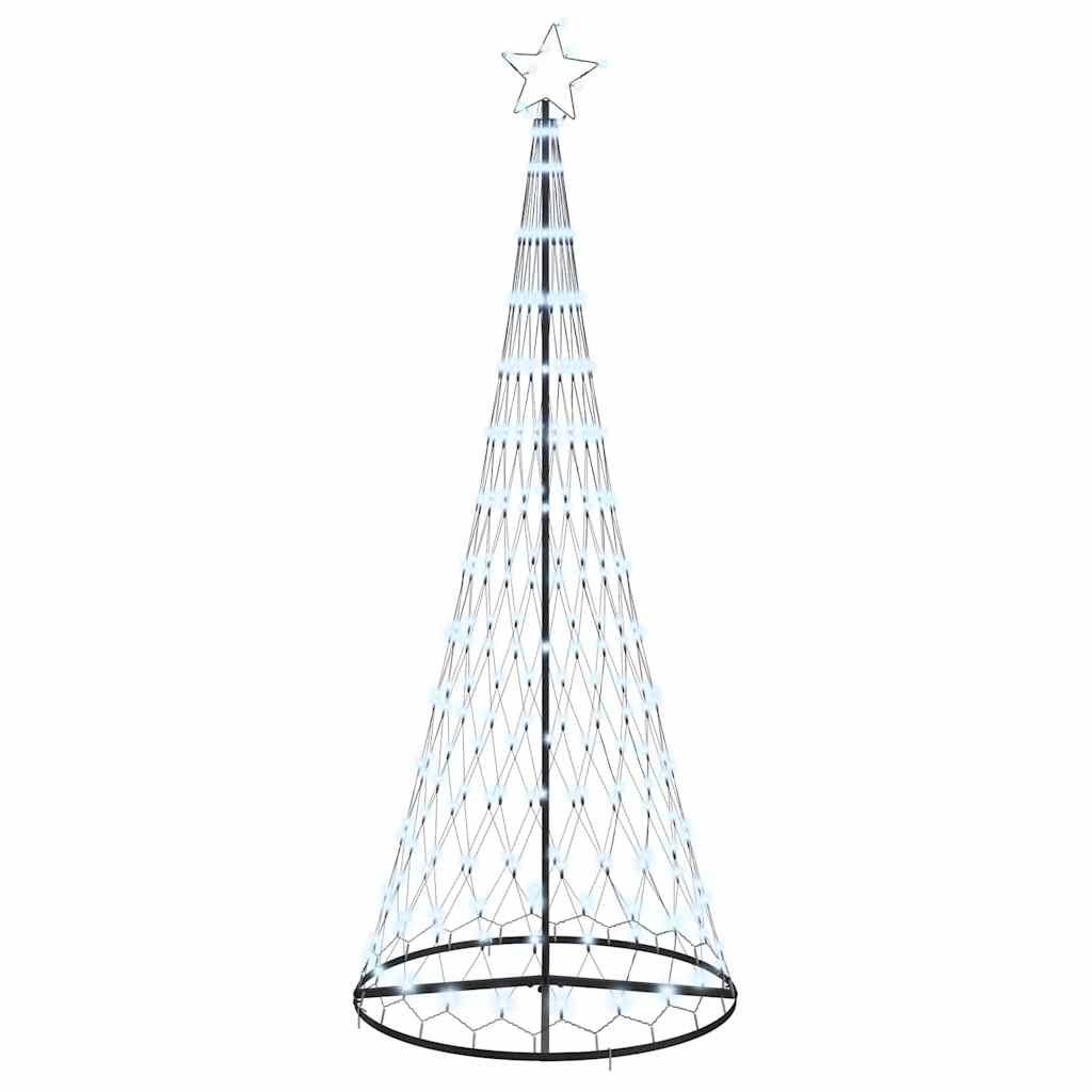 LED Weihnachtsbaum Kaltes Weiß 100 x 100 x 250 cm Metall