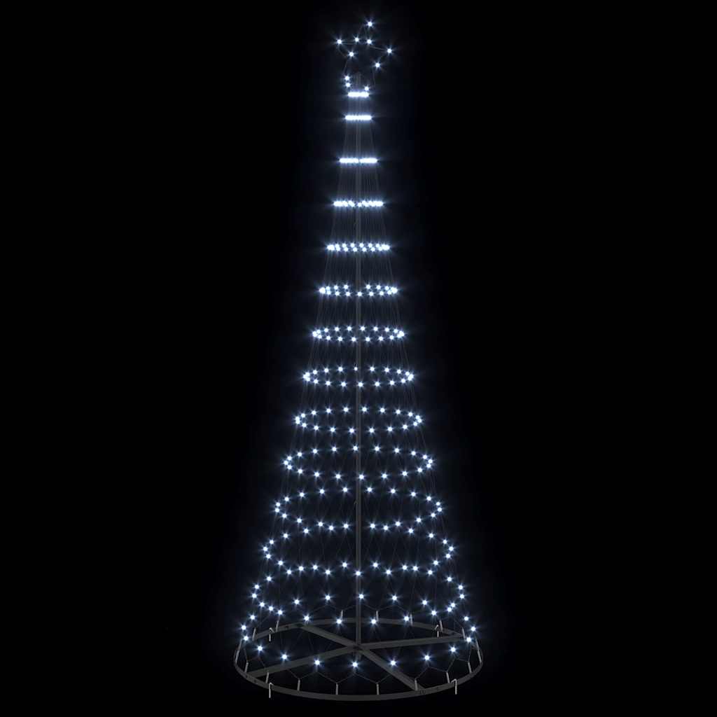 LED Weihnachtsbaum Kaltes Weiß 100 x 100 x 250 cm Metall
