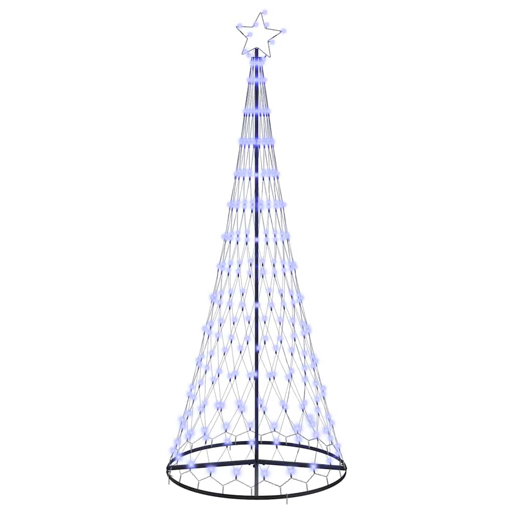 LED Weihnachtsbaum mit 290 LEDs Blau 100 x 100 x 250 cm Metall