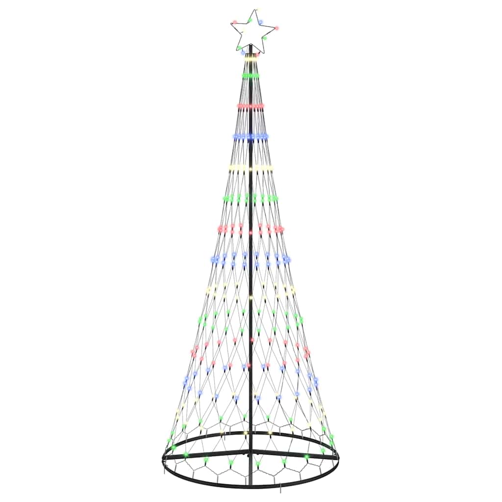 LED Weihnachtsbaum Mehrfarbig 100 x 100 x 250 cm Metall