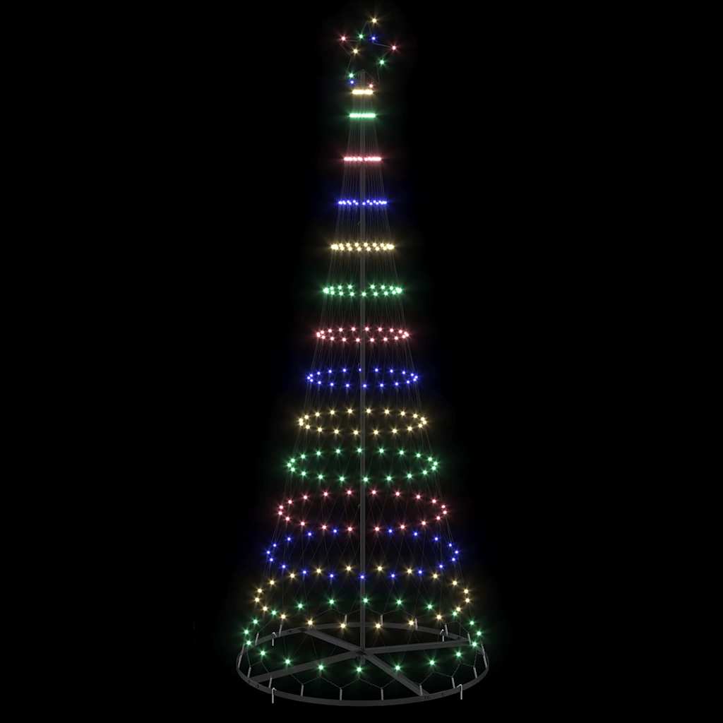 LED Weihnachtsbaum Mehrfarbig 100 x 100 x 250 cm Metall