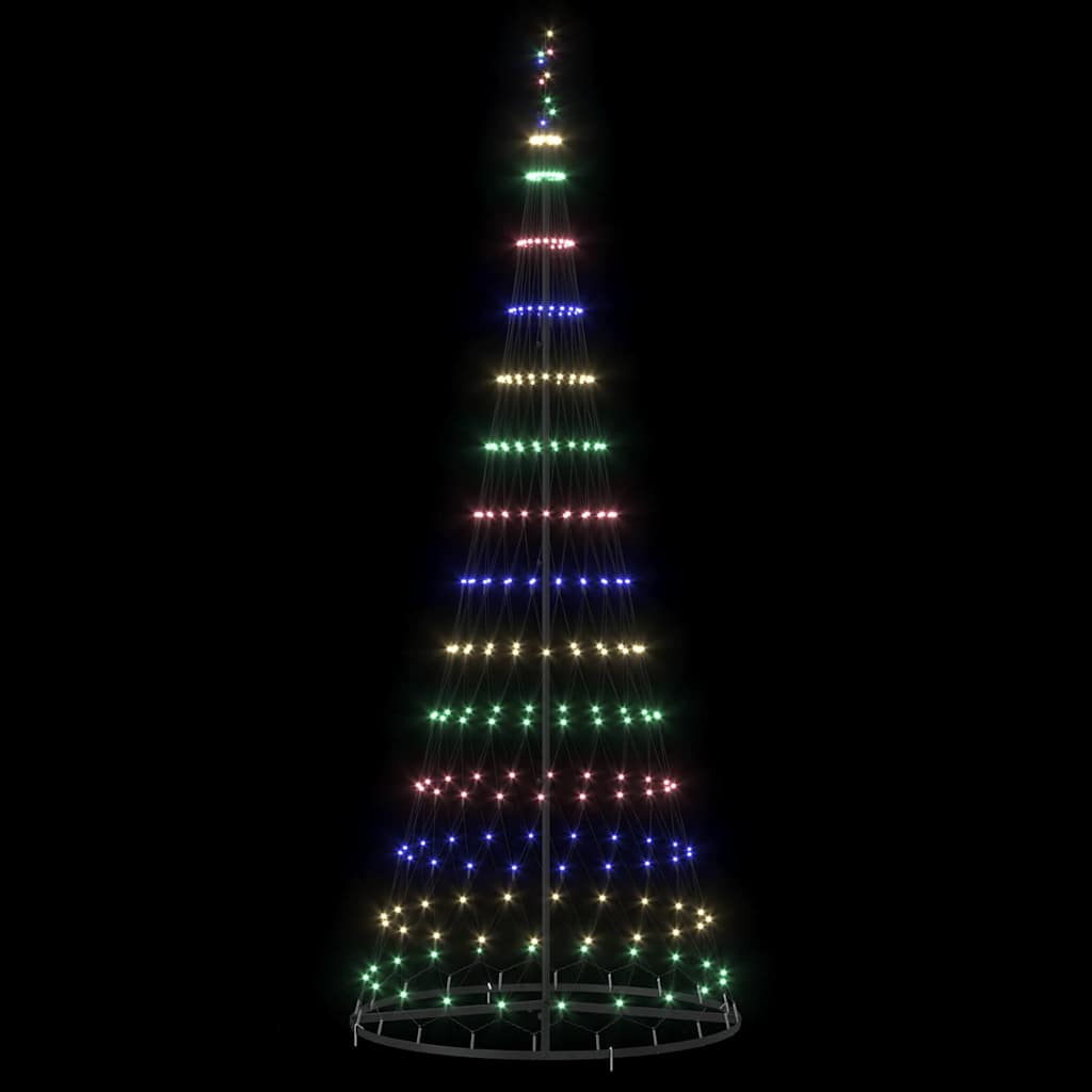 LED Weihnachtsbaum Mehrfarbig 100 x 100 x 250 cm Metall