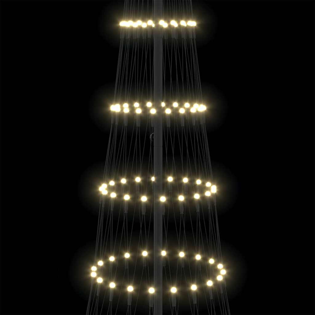 LED Weihnachtsbaum Warmes Weiß 100,5 x 100,5 x 302,5 cm Metall