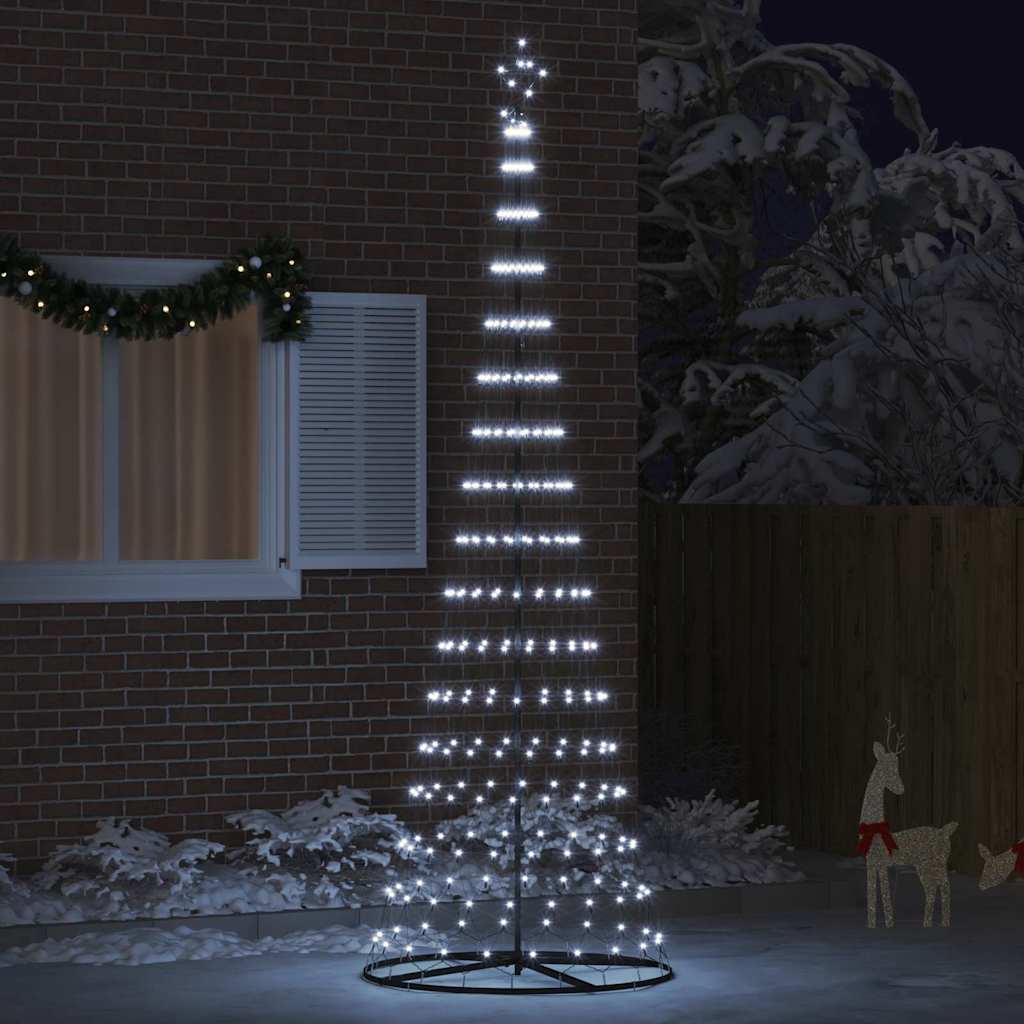LED Weihnachtsbaum Kaltes Weiß 100,5 x 100,5 x 302,5 cm Metall