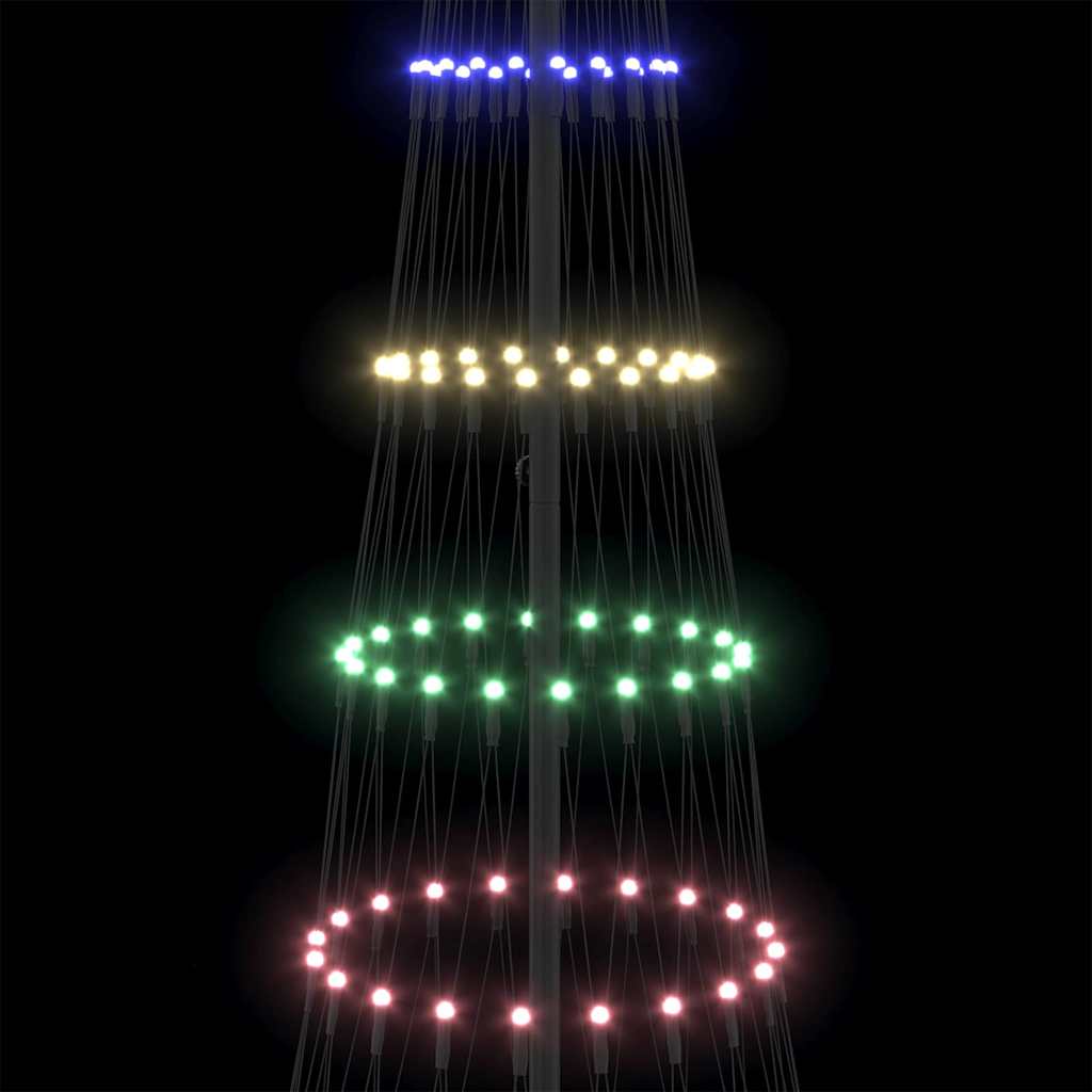 LED Weihnachtsbaum Mehrfarbig 100,5 x 100,5 x 302,5 cm Metall