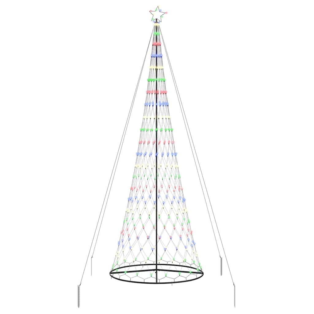 LED Weihnachtsbaum Mehrfarbig 138,5 x 138,5 x 399 cm Metall