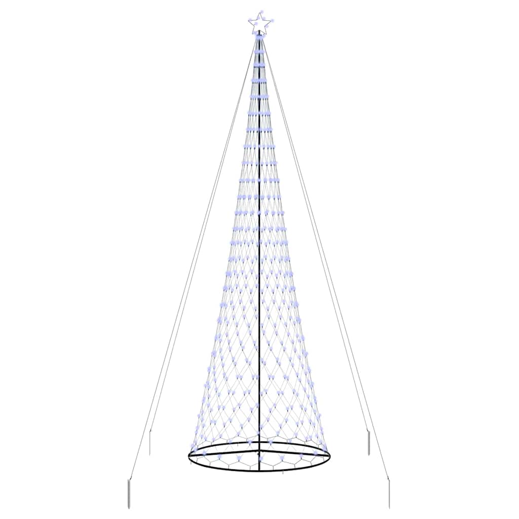 LED Weihnachtsbaum mit 550 LEDs Blau 160 x 160 x 500 cm Metall