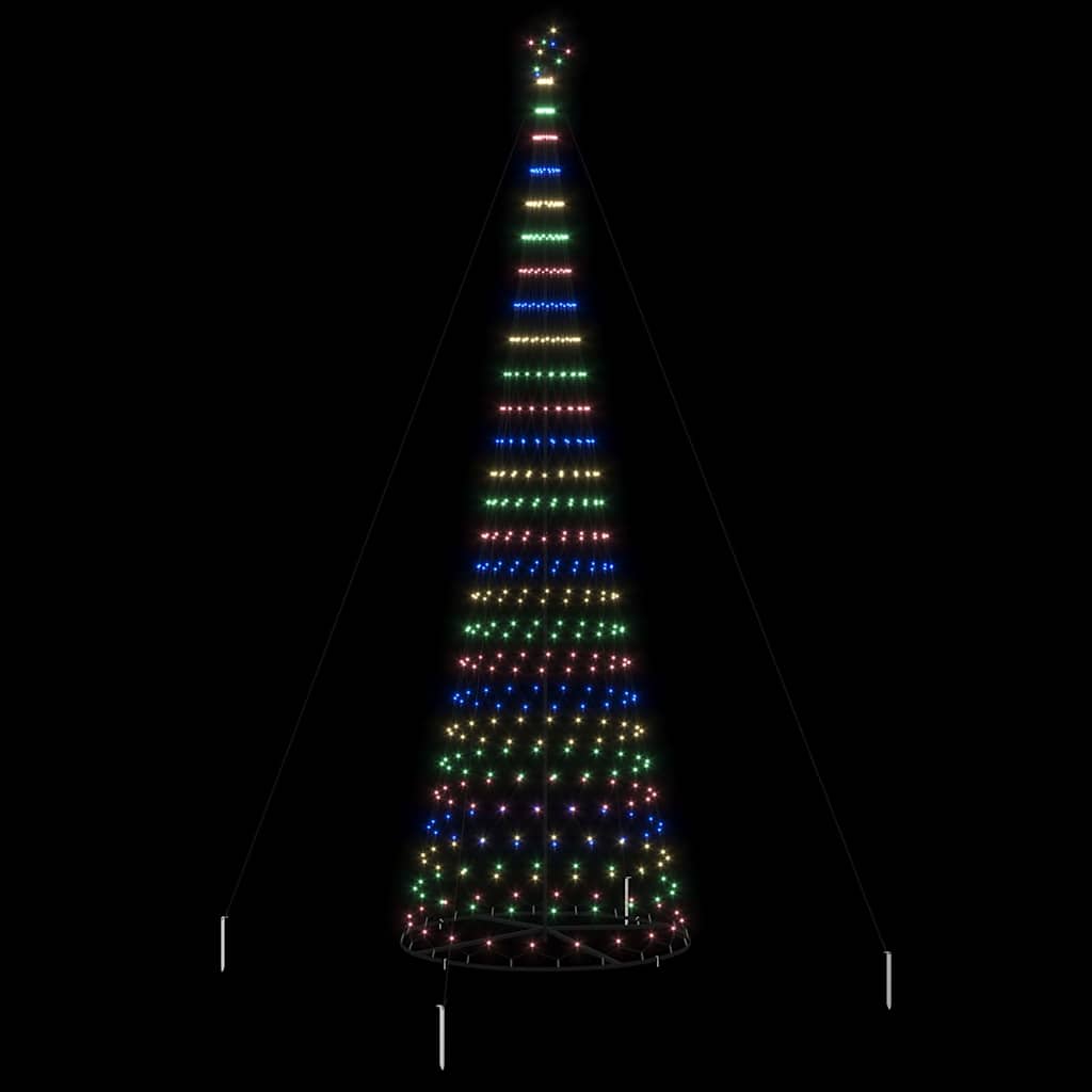 LED Weihnachtsbaum Mehrfarbig 160 x 160 x 500 cm Metall