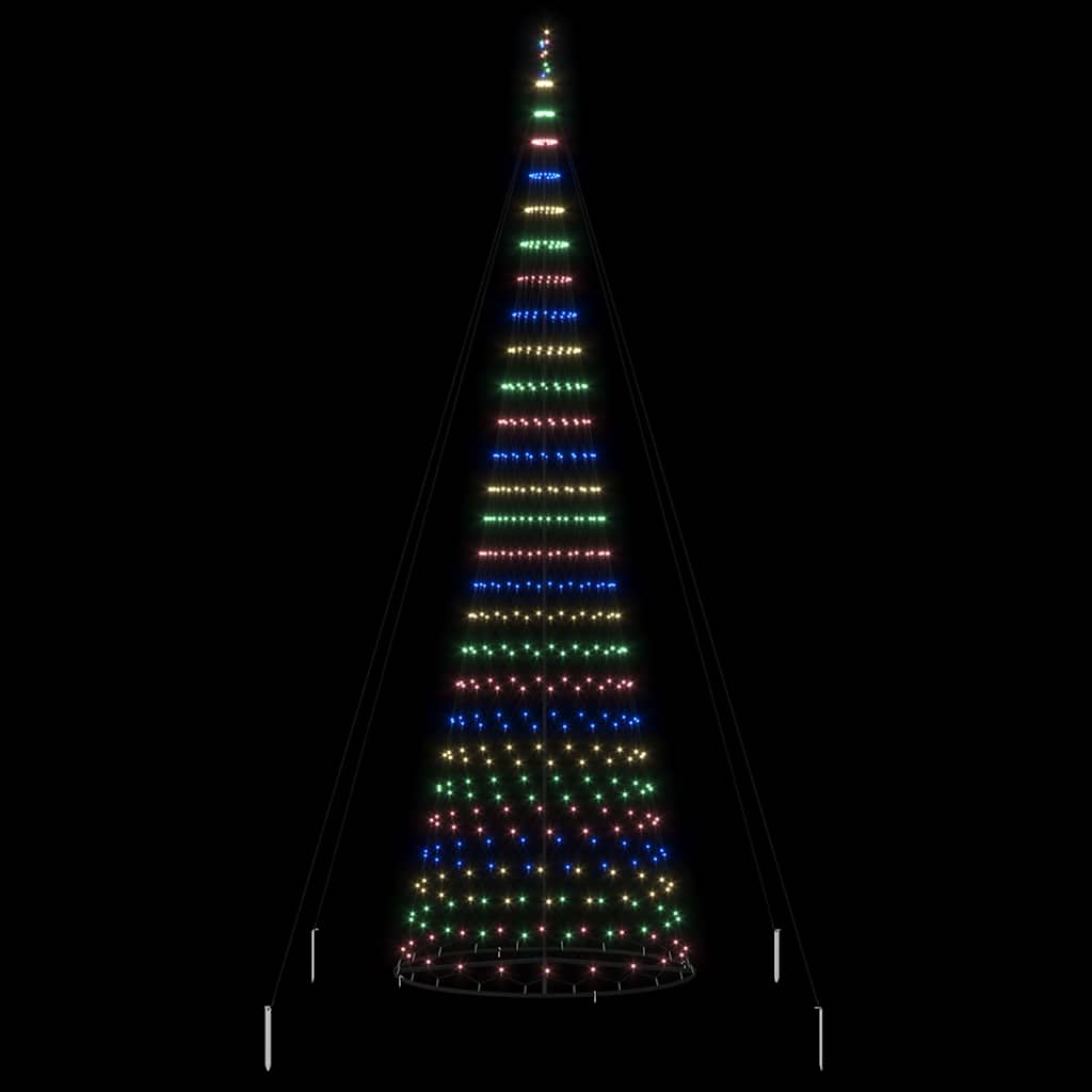 LED Weihnachtsbaum Mehrfarbig 160 x 160 x 500 cm Metall