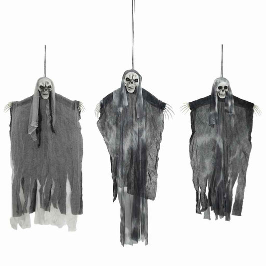 Hängender Halloween Geist 3 pcs Schwarz 66 x 110 cm Polyester