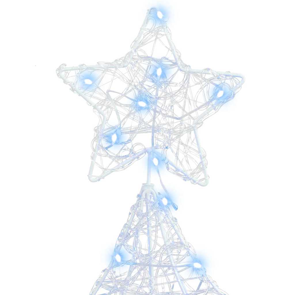 Weihnachtsbaum mit 100 LEDs Kaltweiß 120 cm Acryl