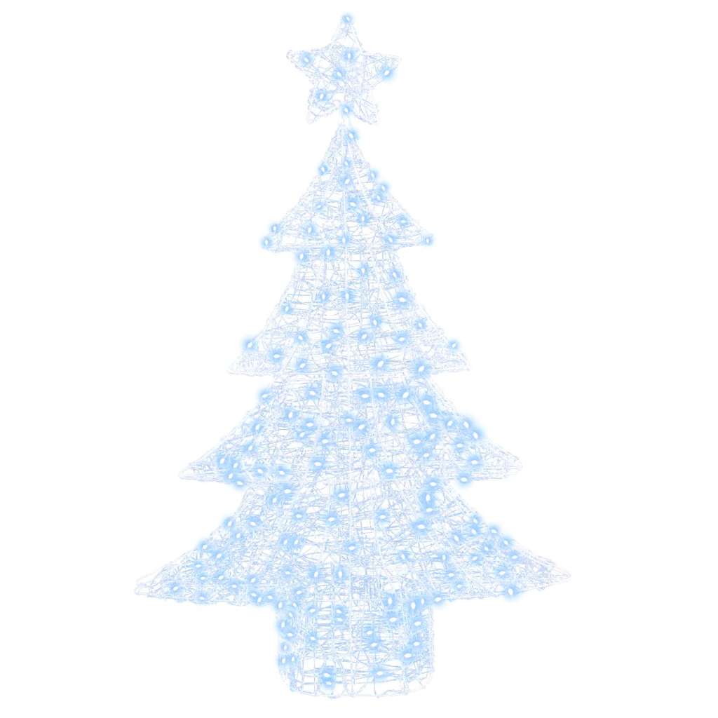 Weihnachtsbaum mit 100 LEDs Kaltweiß 120 cm Acryl