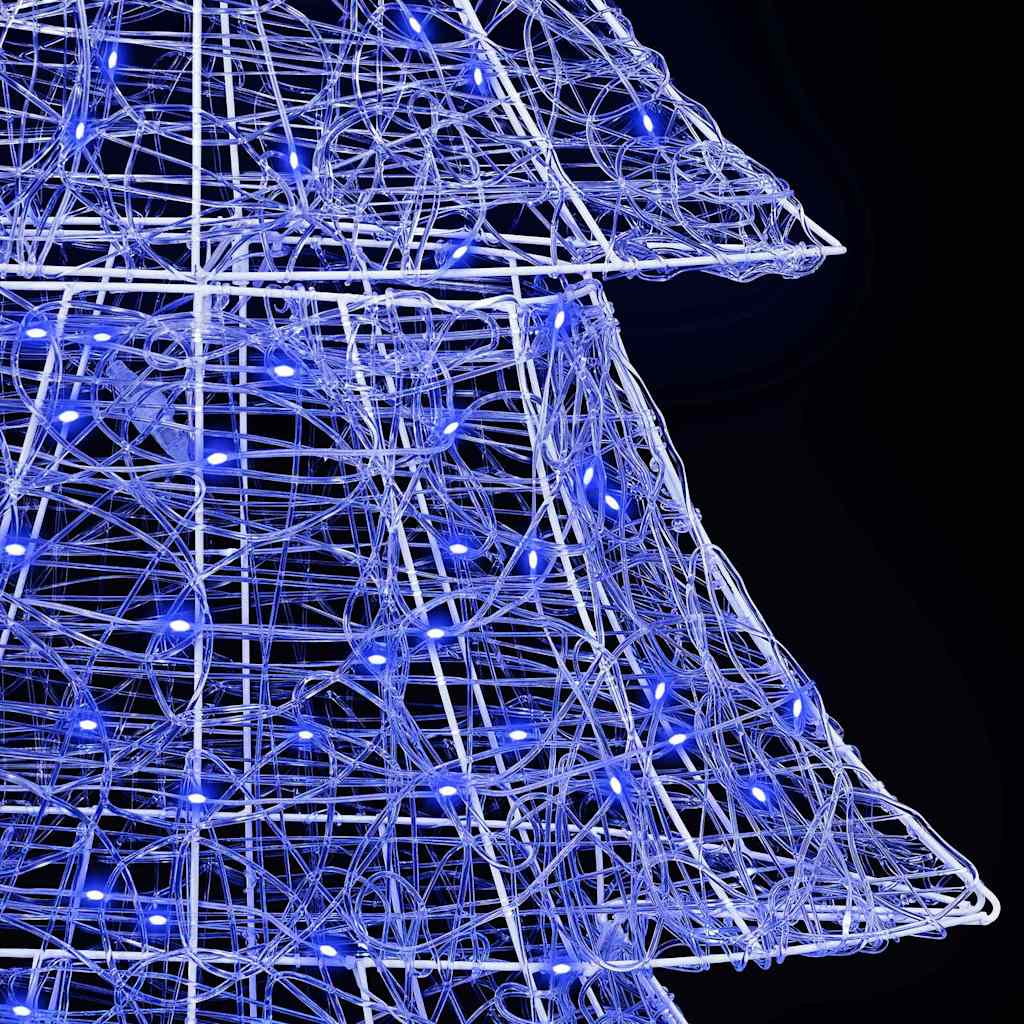 Weihnachtsbaum mit 240 LEDs Blau 180 cm Acryl