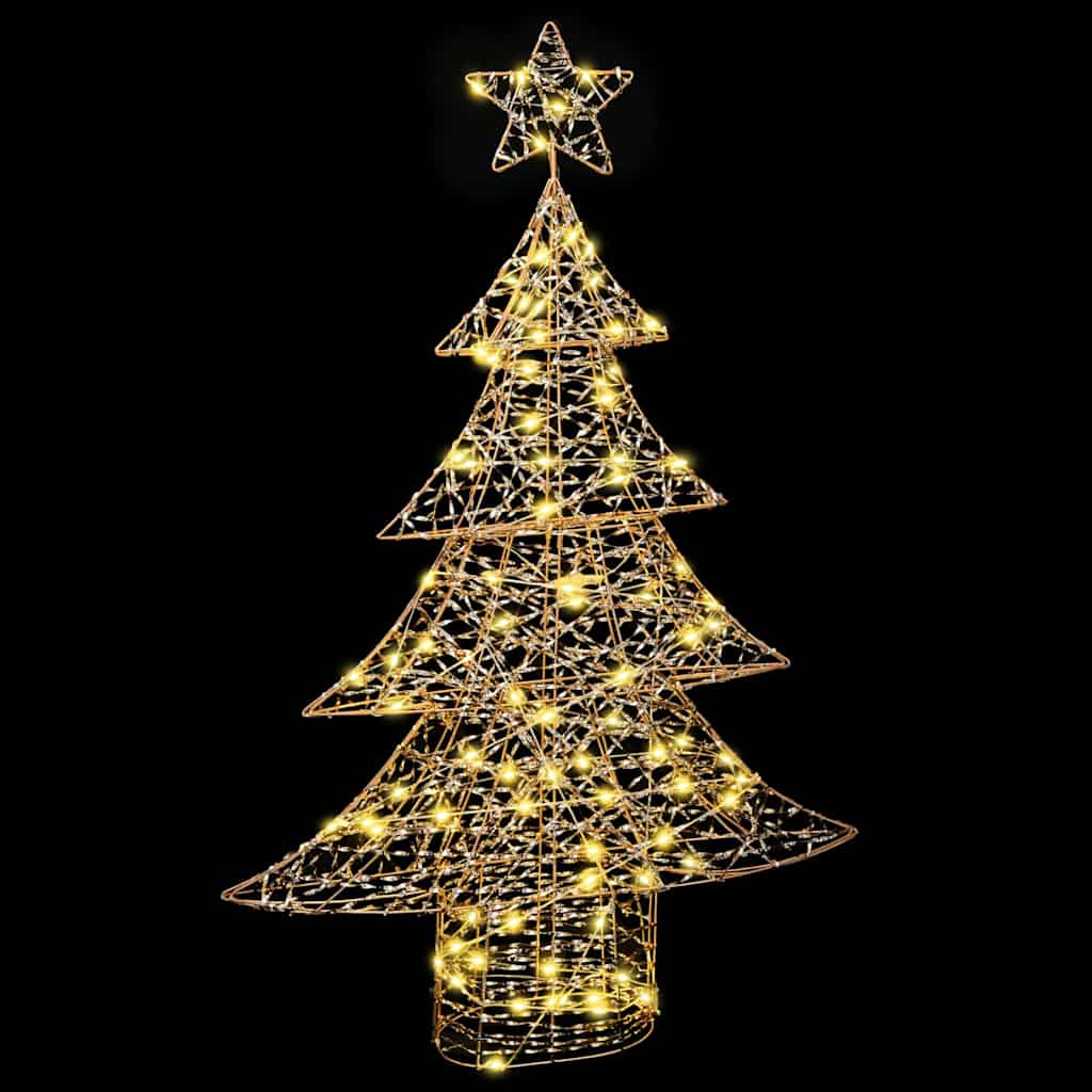 Weihnachtsbaum mit 120 LEDs Warmweiß 120 cm PET