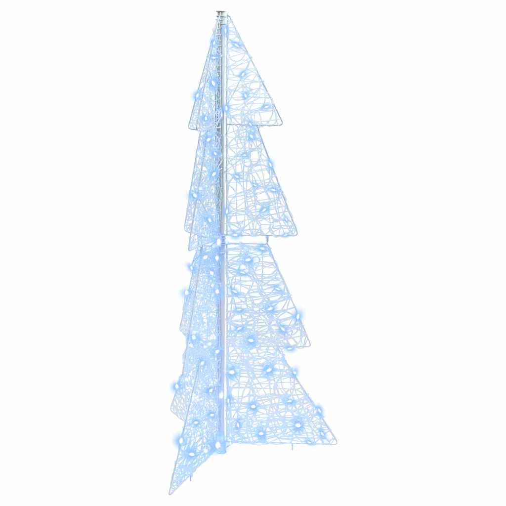 Weihnachtsbaum mit 100 LEDs Kalter Weiß 120 cm Acryl