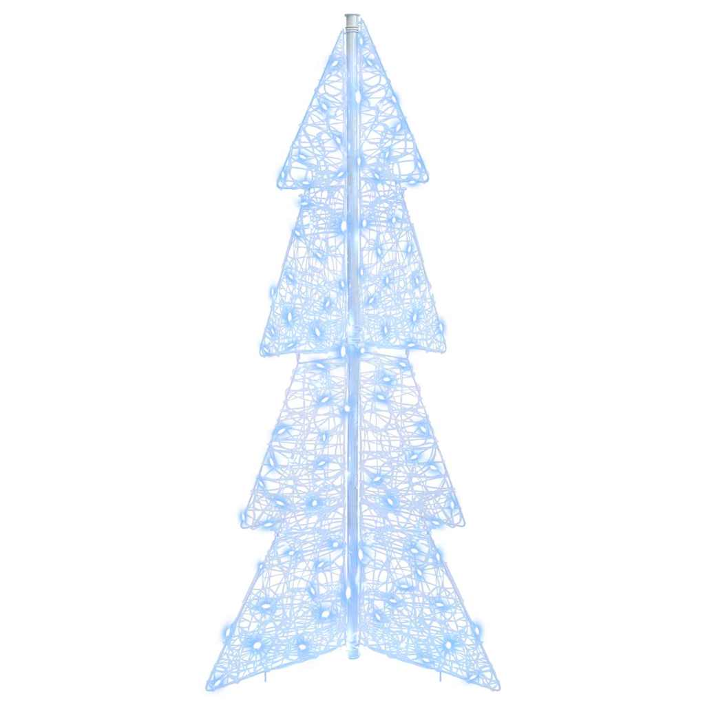Weihnachtsbaum mit 100 LEDs Kalter Weiß 120 cm Acryl