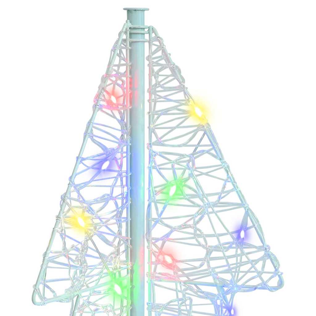 Weihnachtsbaum mit 100 LEDs Mehrfarbig 120 cm Acryl