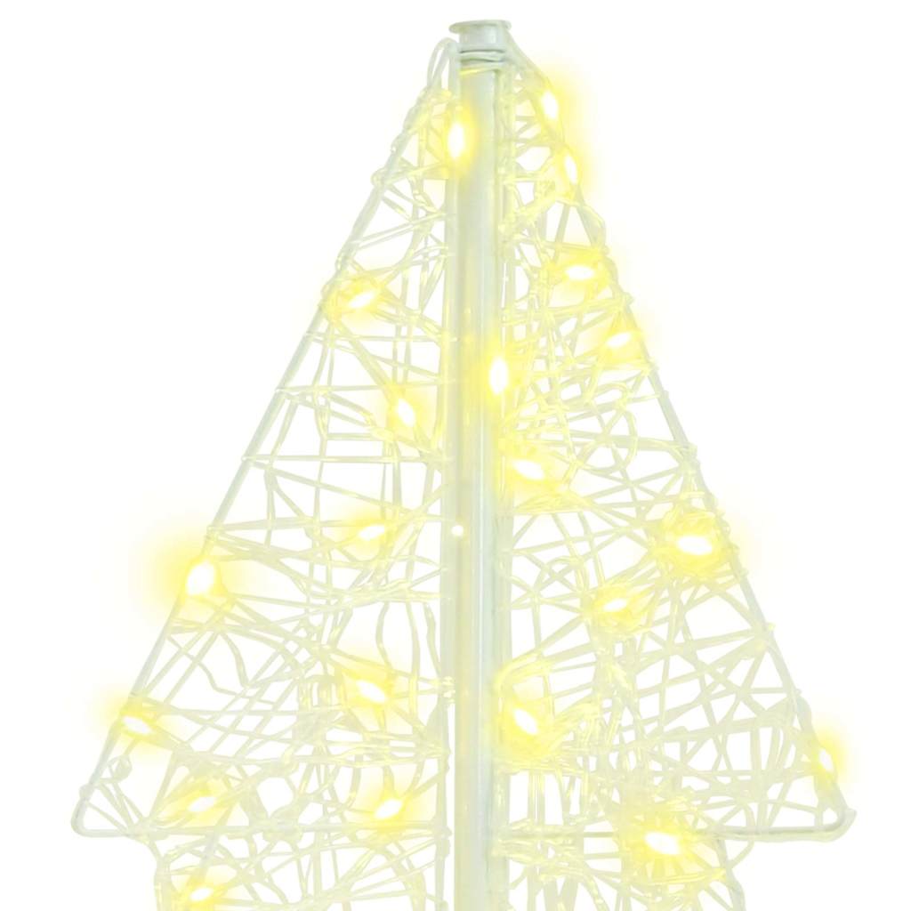 Weihnachtsbaum mit 160 LEDs Warmes Weiß 150 cm Acryl