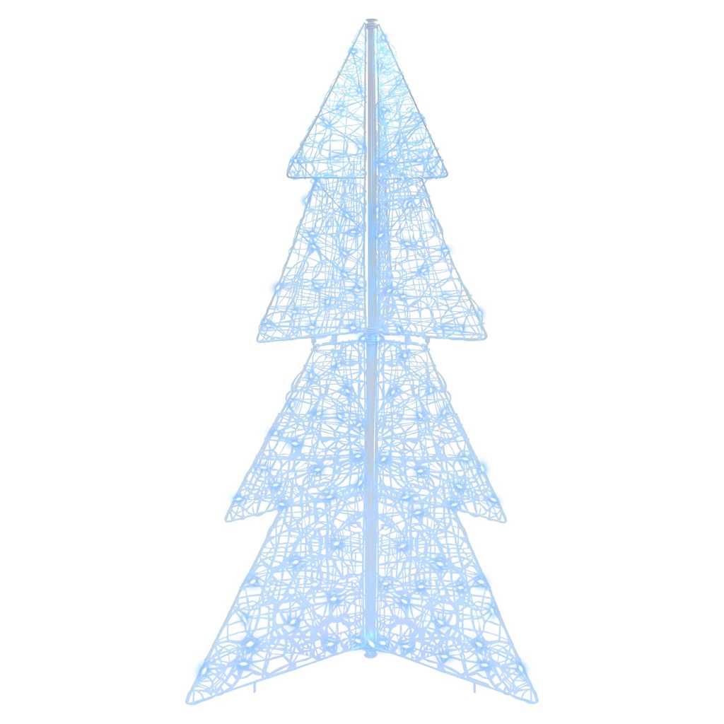 Weihnachtsbaum mit 160 LEDs Kalter Weiß 150 cm Acryl