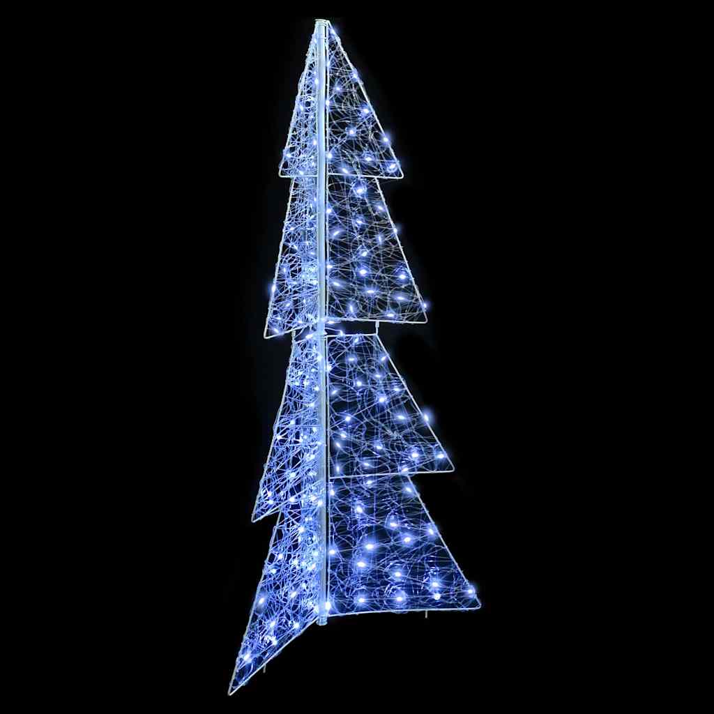 Weihnachtsbaum mit 160 LEDs Kalter Weiß 150 cm Acryl