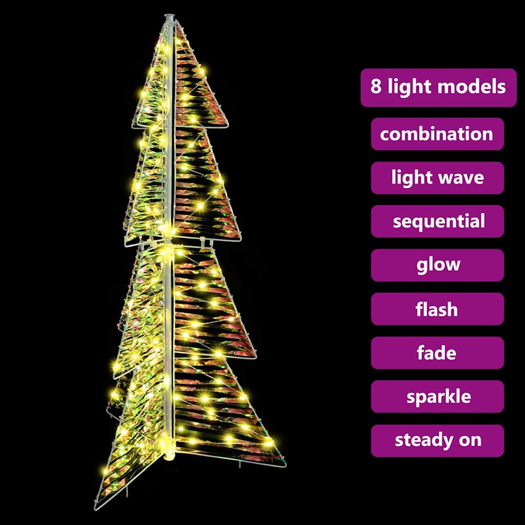 Weihnachtsbaum mit 100 LEDs Warmes Weiß 120 cm PET