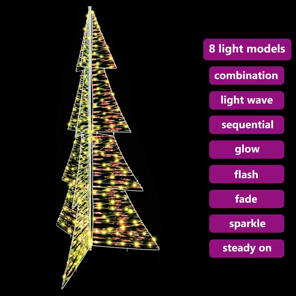 Weihnachtsbaum mit 240 LEDs Warmes Weiß 180 cm PET