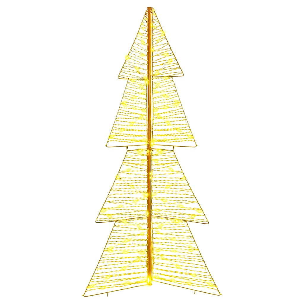 Weihnachtsbaum mit 160 LEDs Warmes Weiß 150 cm PET