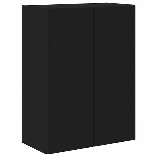 TV-Wandschrank Schwarz 59,5 x 31 x 80 cm Holzwerkstoff