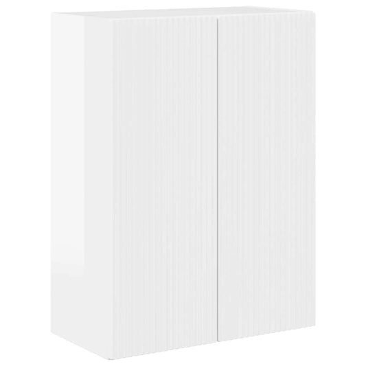 TV-Wandschrank Hochglanz Weiß 59,5 x 31 x 80 cm Holzwerkstoff