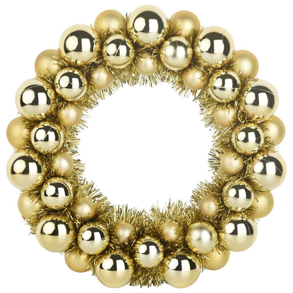 Weihnachtsballkränze 2 pcs Gold 33 x 33 x 7 cm Polystyrol