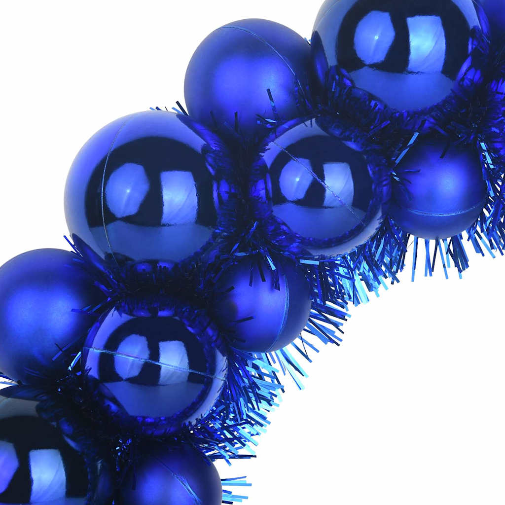 Weihnachtsballkränze 2 pcs Blau 33 x 33 x 7 cm Polystyrol