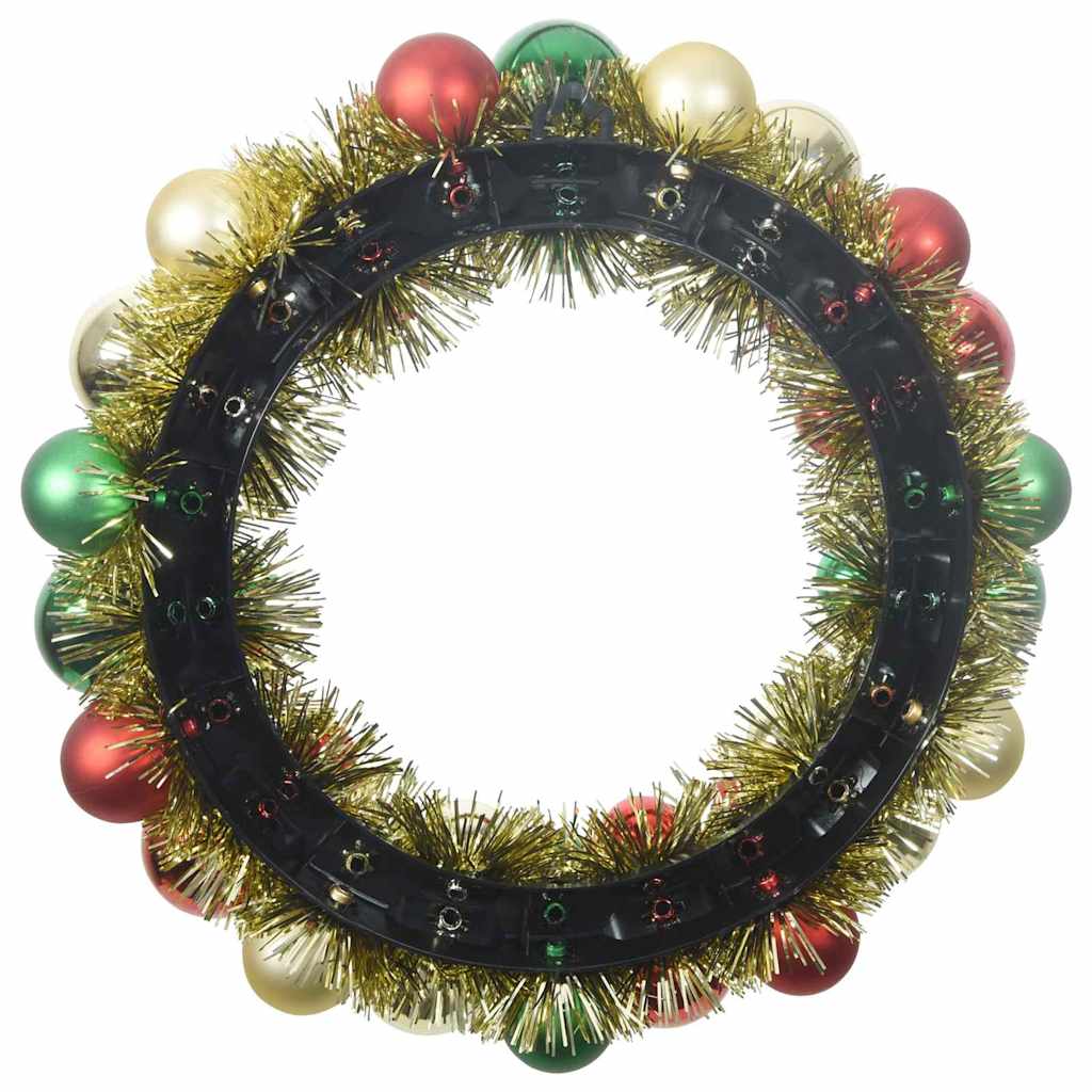 Weihnachtsballkränze 2 pcs Mehrfarbig 33 x 33 x 7 cm Polystyrol