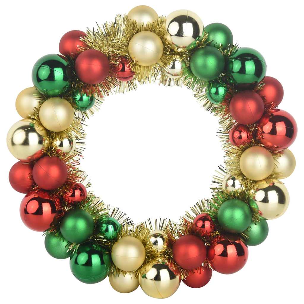 Weihnachtsballkränze 2 pcs Mehrfarbig 33 x 33 x 7 cm Polystyrol