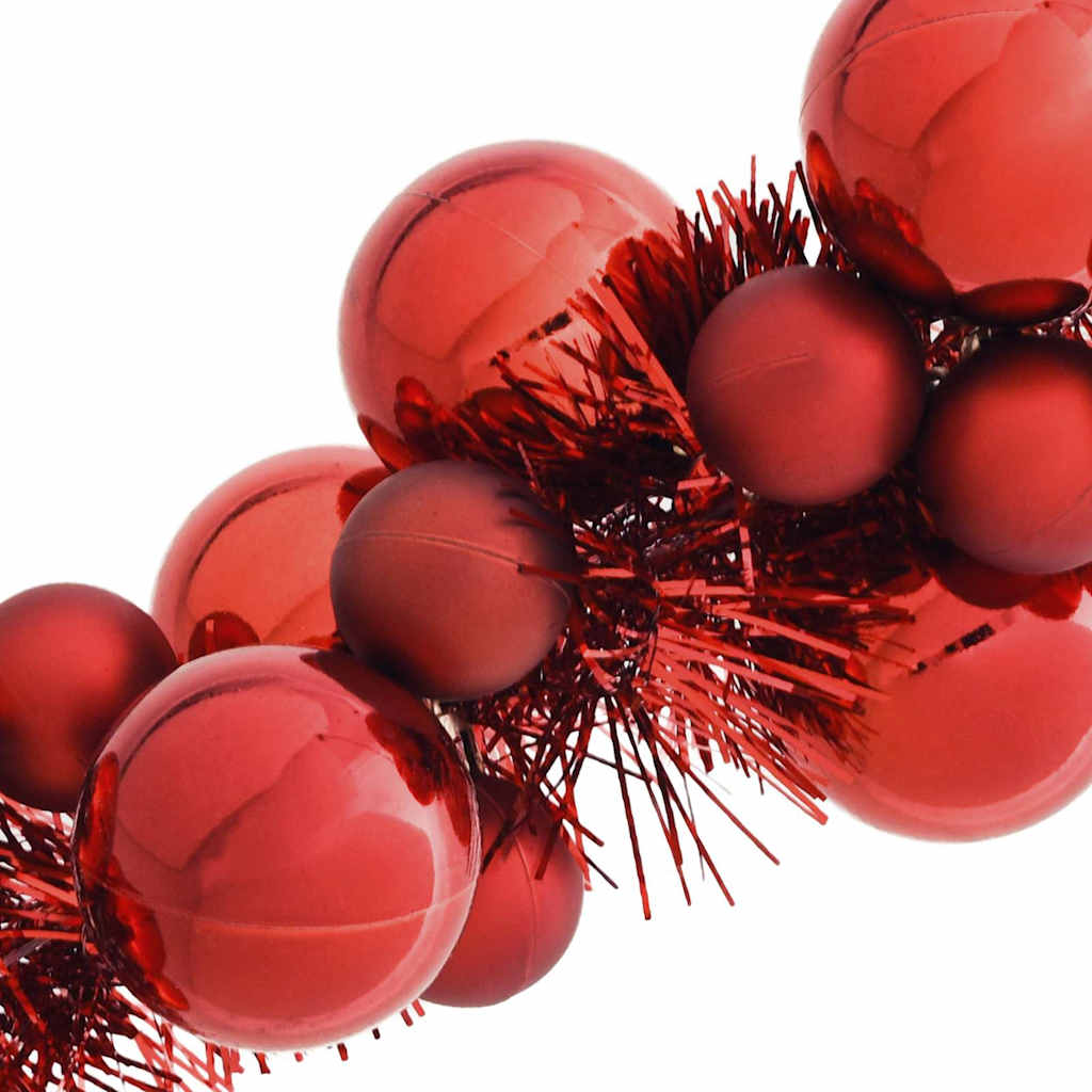 Weihnachtskugelgirlande Rot 186 cm Polystyrol