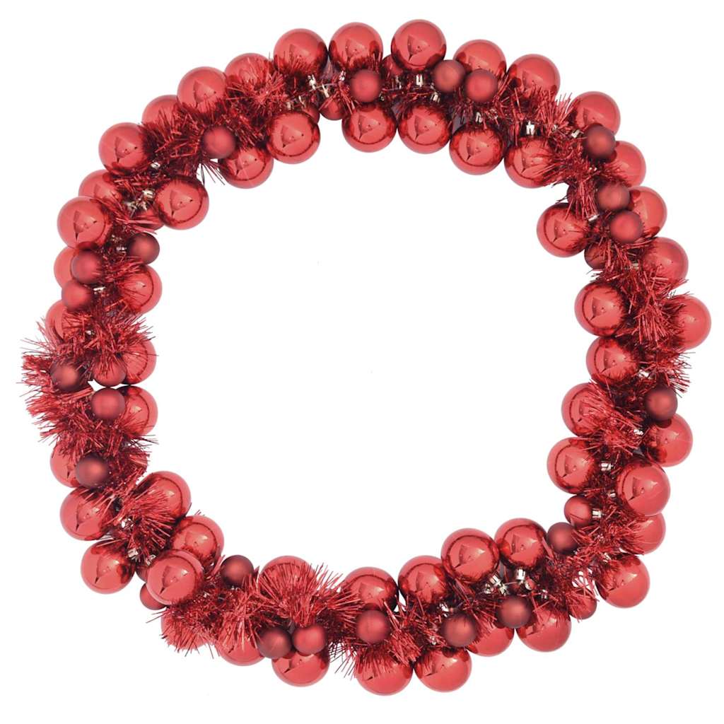 Weihnachtskugelgirlande Rot 186 cm Polystyrol
