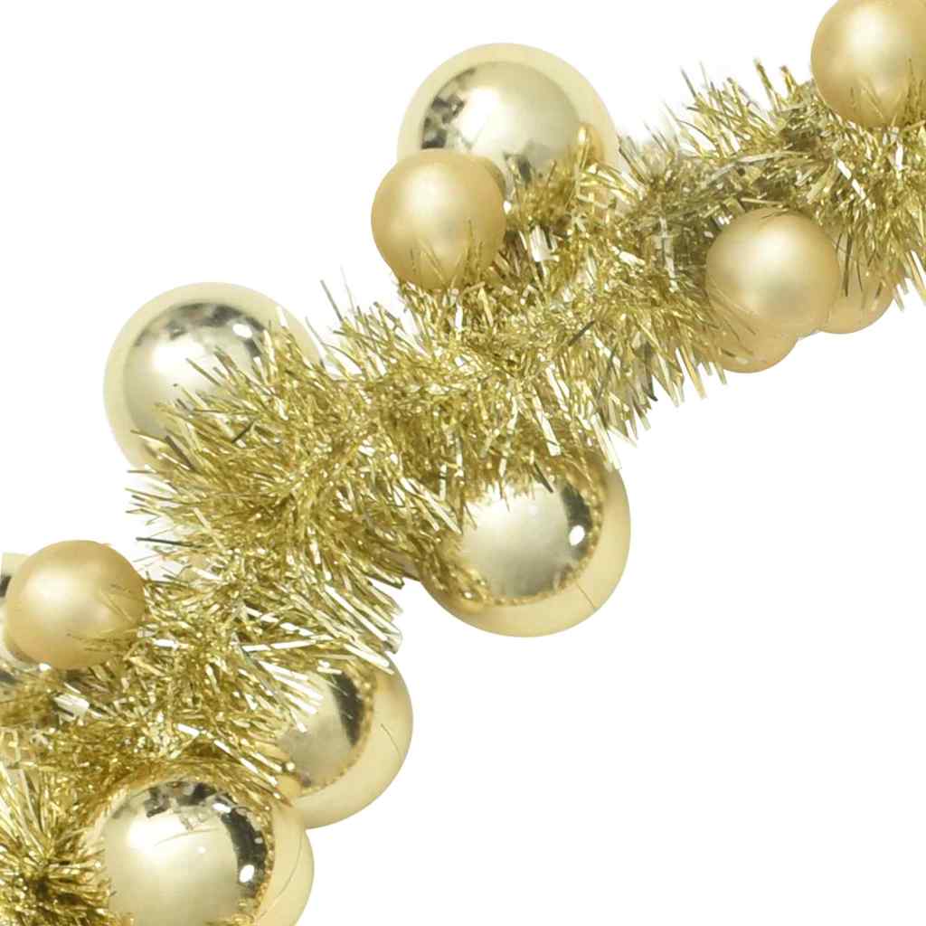 Weihnachtskugelgirlande Gold 186 cm Polystyrol