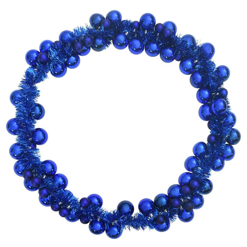 Weihnachtskugelgirlande Blau 186 cm Polystyrol