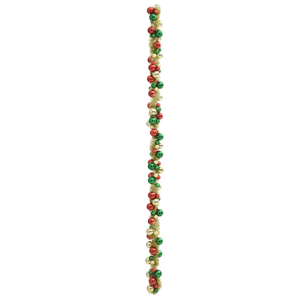 Weihnachtskugelgirlande Mehrfarbig 186 cm Polystyrol