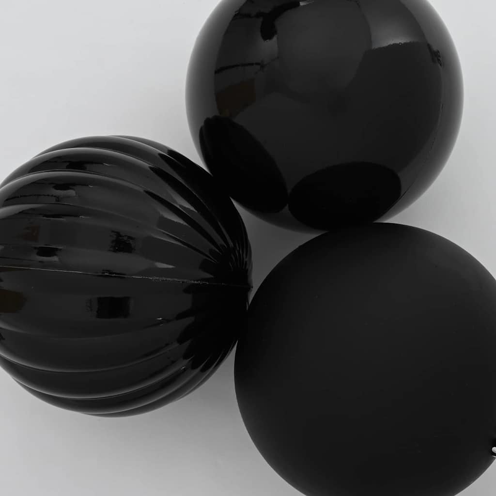 Weihnachtskugel-Set 15 pcs Schwarz