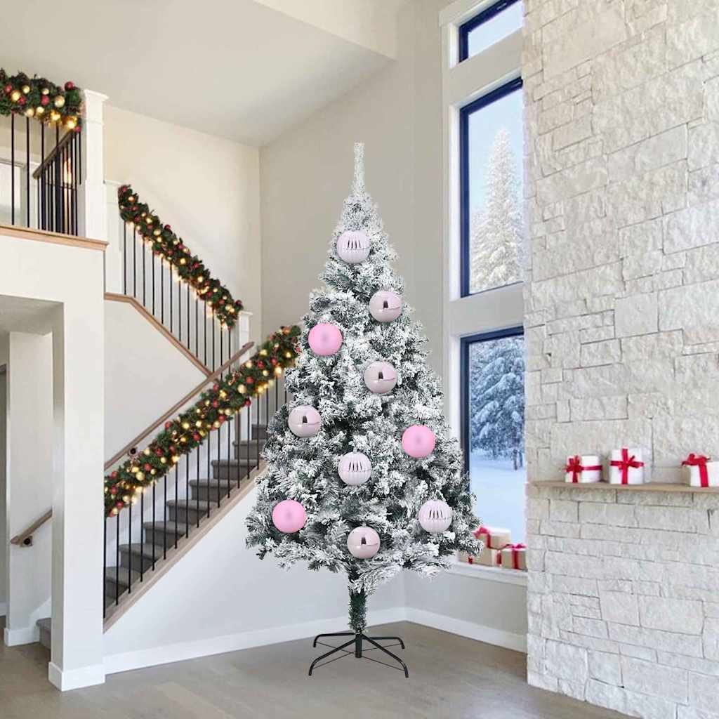 Weihnachtskugel-Set 3 pcs Rosa
