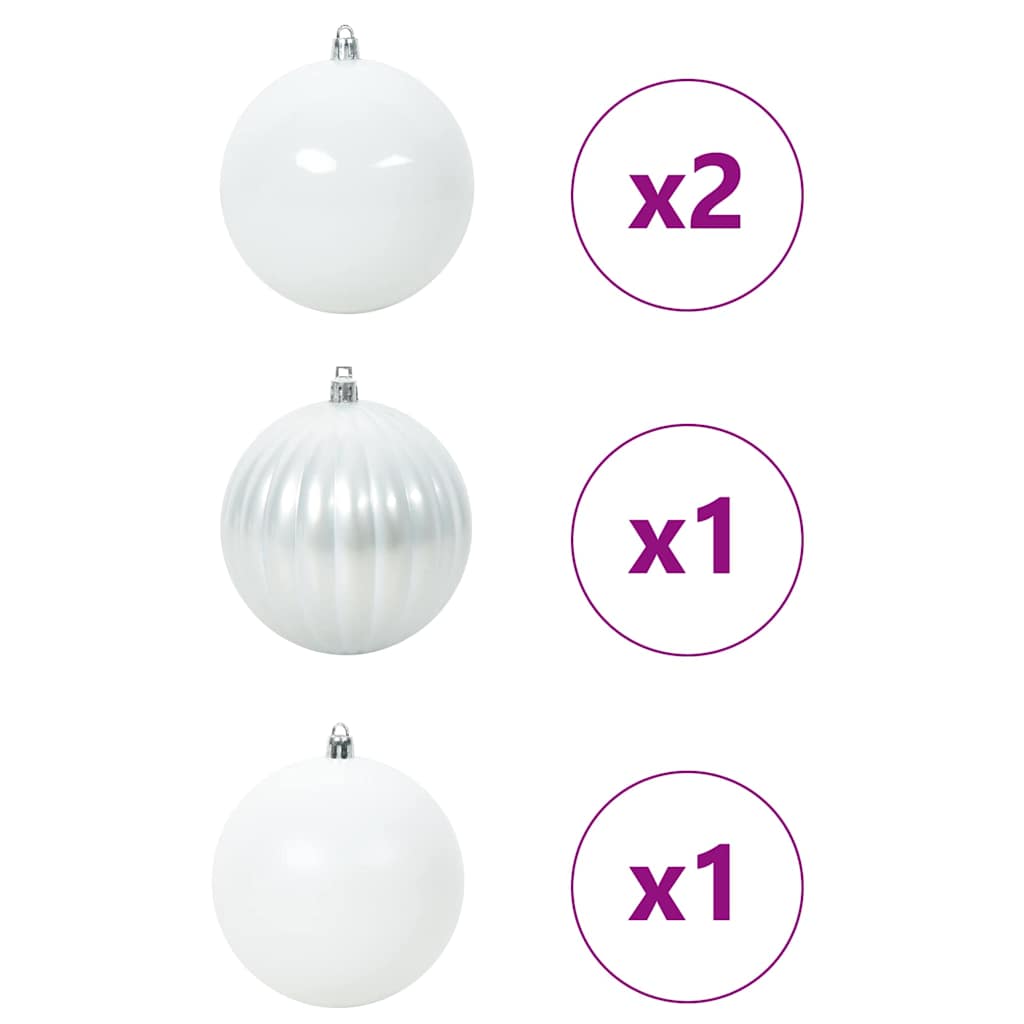 Weihnachtskugel-Set 4 pcs Weiß