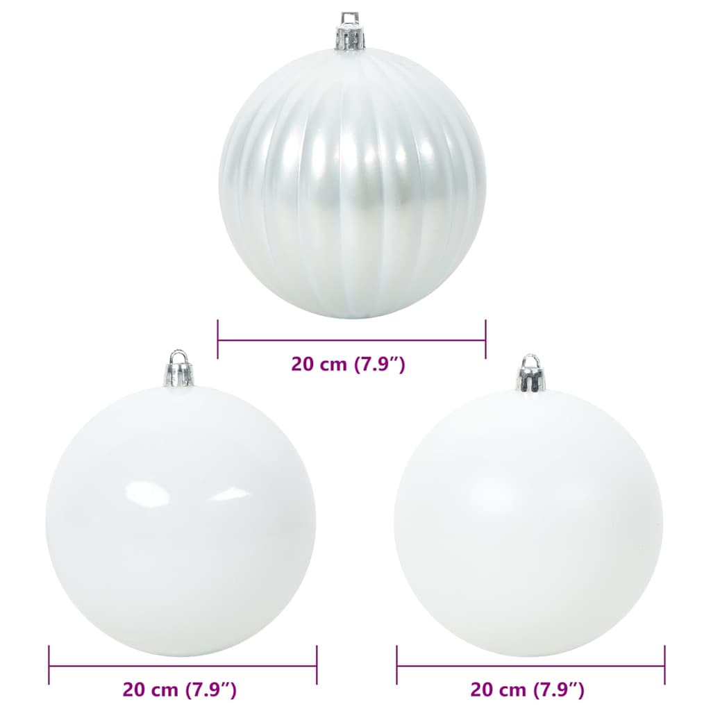 Weihnachtskugel-Set 4 pcs Weiß