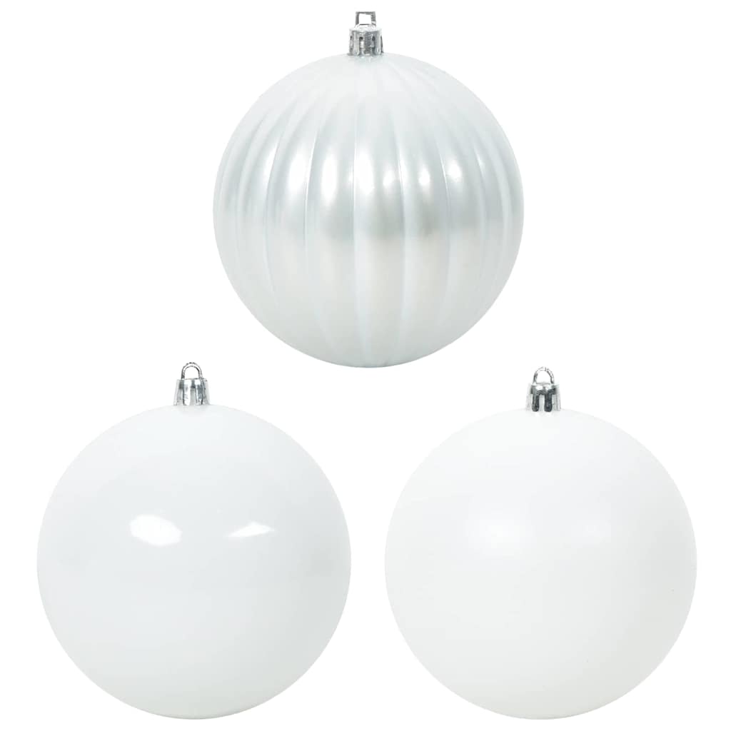 Weihnachtskugel-Set 3 pcs Weiß