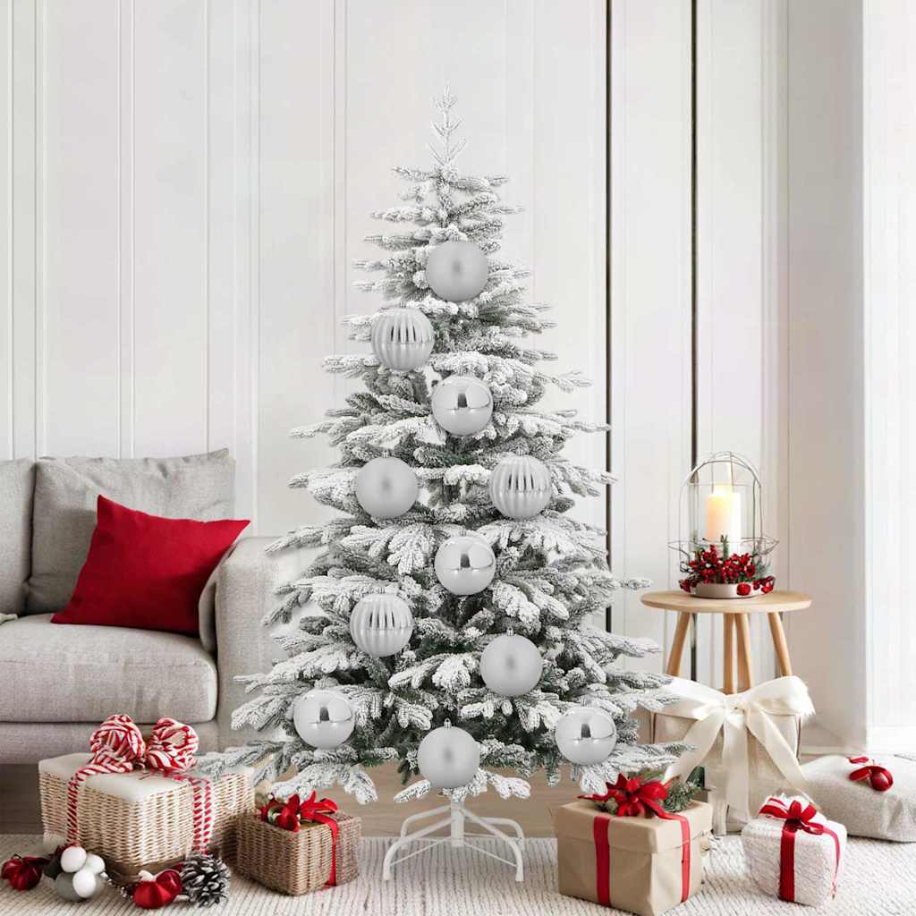 Weihnachtskugel-Set 9 pcs Silber