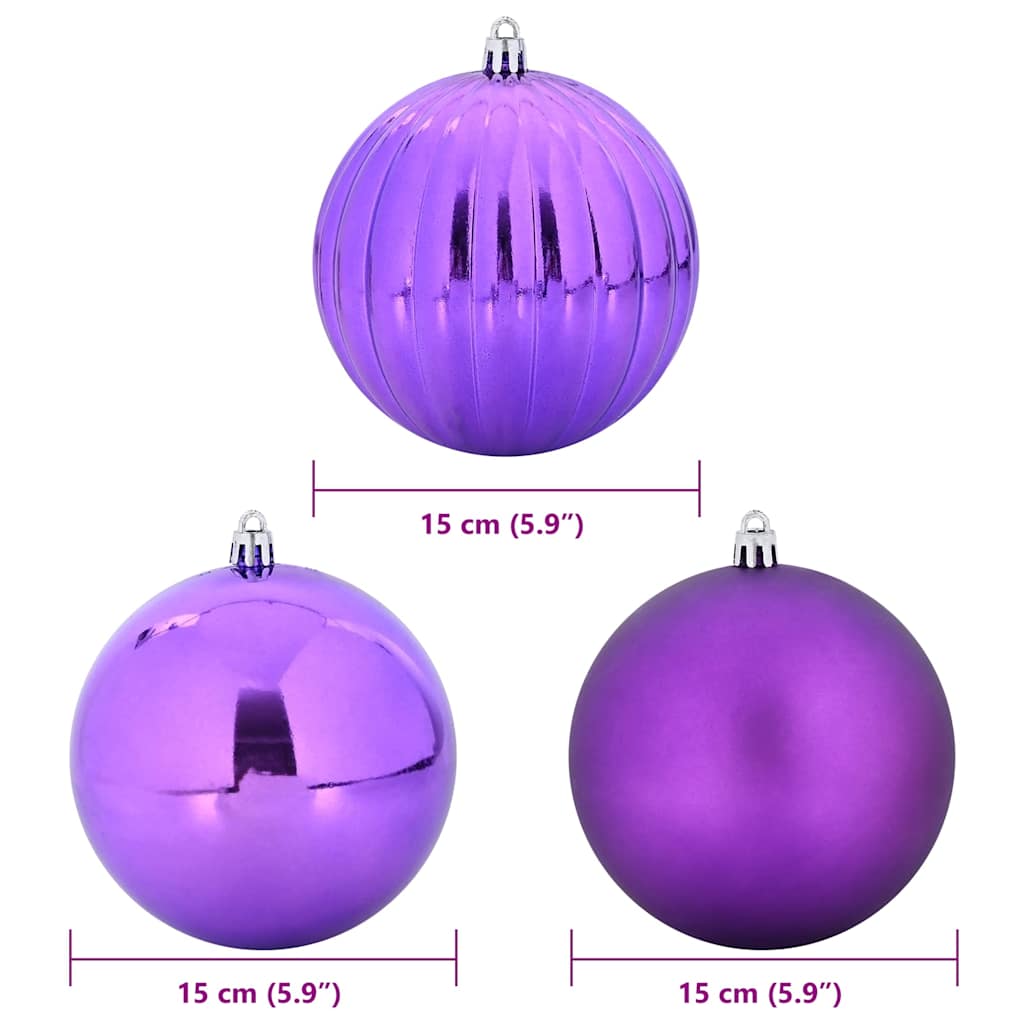 Weihnachtskugel-Set 9 pcs Lila