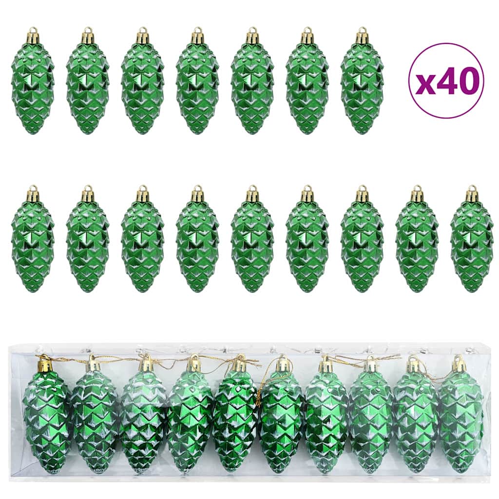 Weihnachtsbaumdekoration 40 pcs Grün