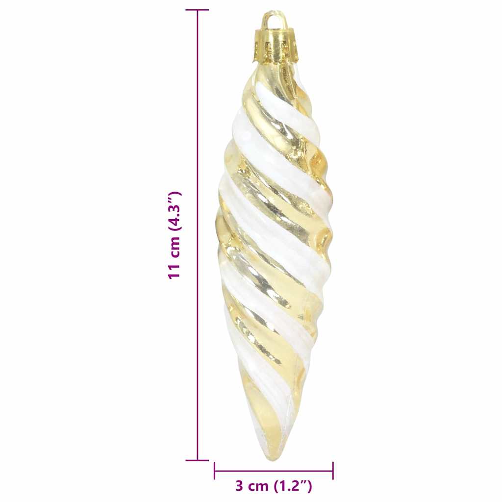Weihnachtsbaumdekoration 40 pcs Gold
